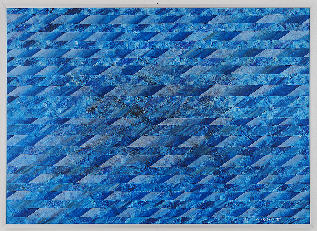 Acryl Gemälde AQUAMARIN Viktor Hälke 1985