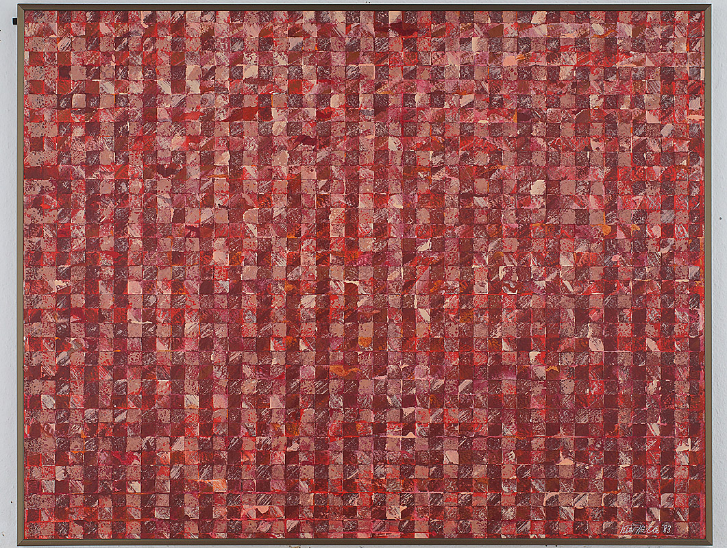 Acryl Gemälde BACKSTEIN Viktor Hälke 1985