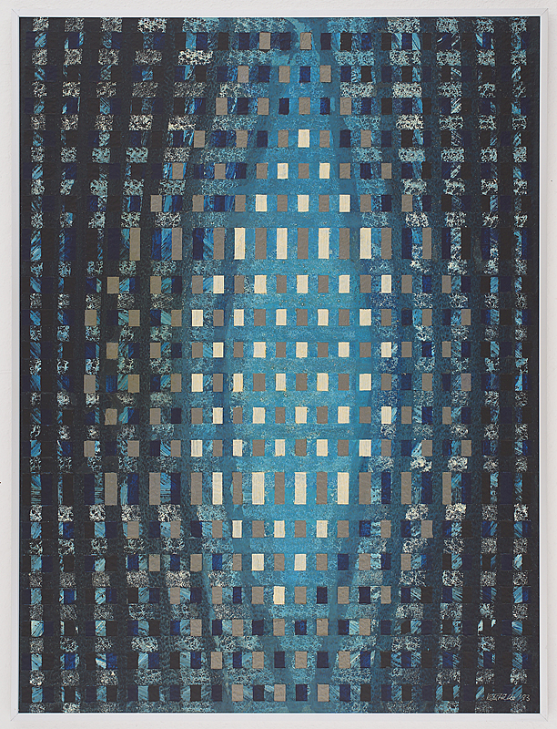Malerei Gemälde Acryl BLAUE GROTTE Viktor Hälke 1983