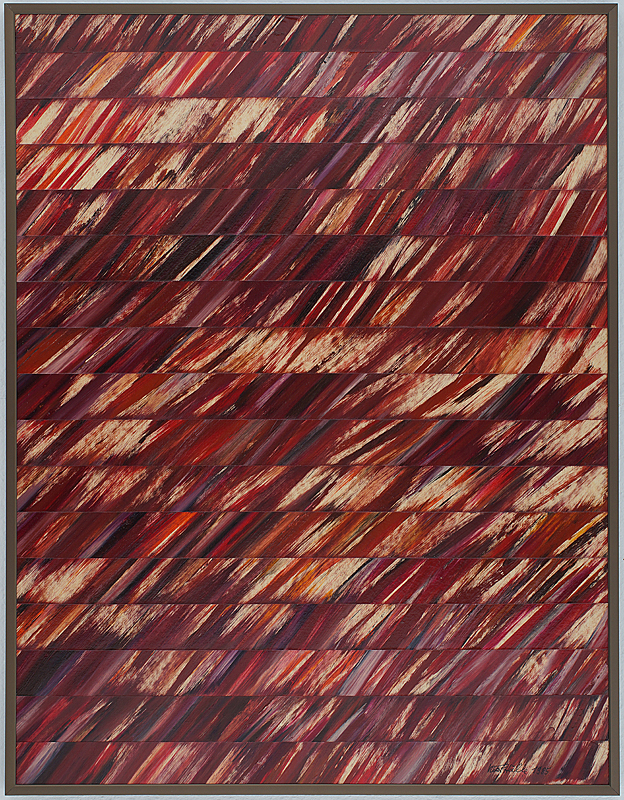 Malerei Acryl Gemälde VIOLETTAUFSCHWUNG Viktor Hälke 1985