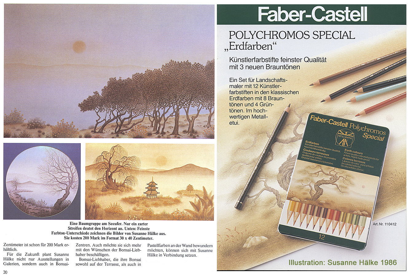 Susanne Hlke Grafik Farbstift Polychromos Pastell-Kreide Faber-Castell
