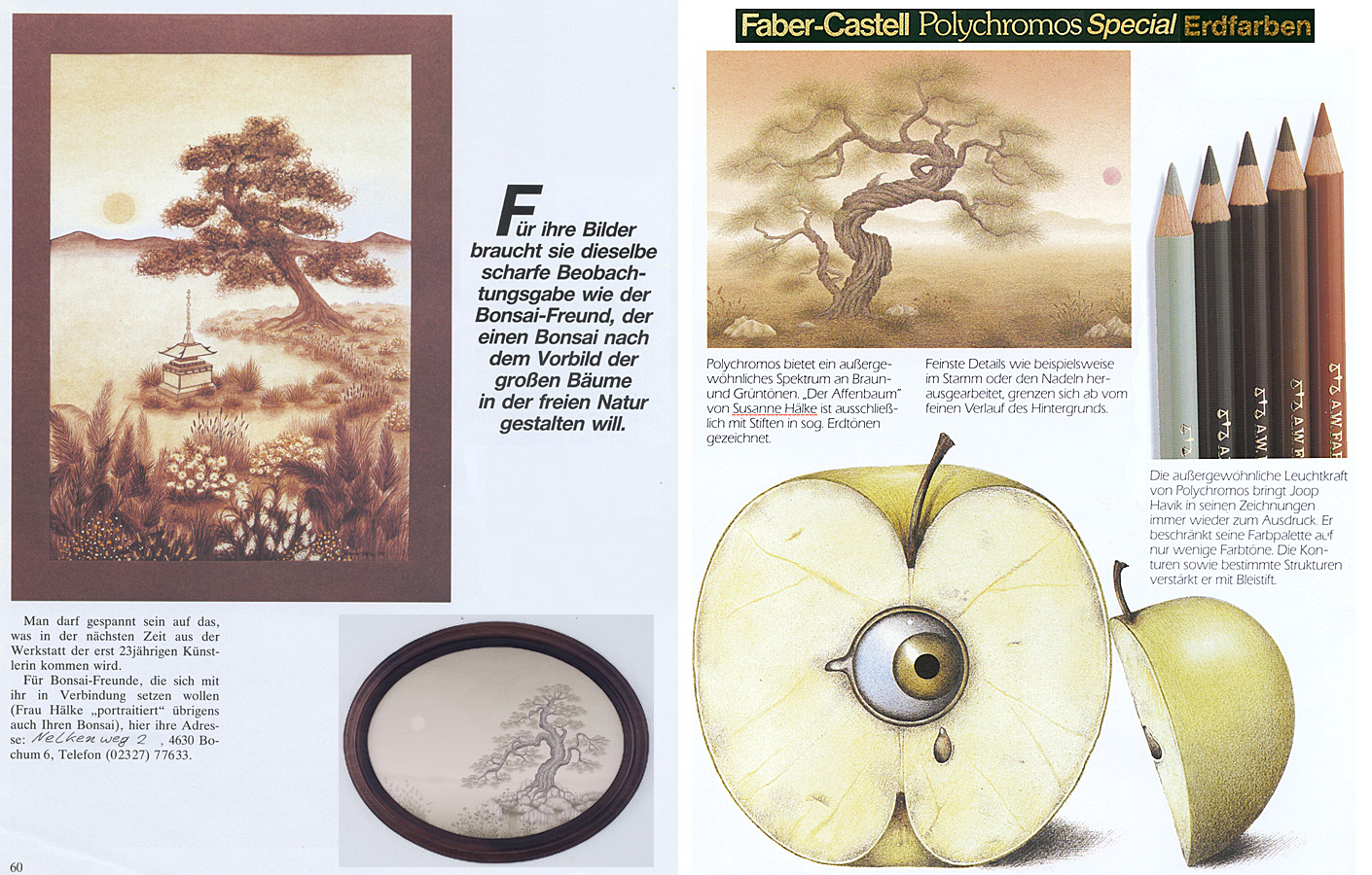 Susanne Hlke Grafik Farbstift Polychromos Faber-Castell